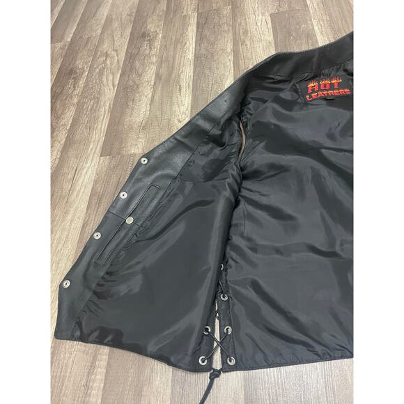 Hot Leathers Side-Laced Biker Vest β Concealed Carry β 2XL - Picture 6 of 8